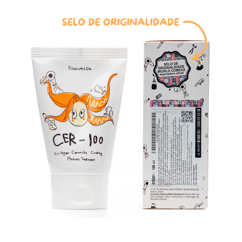 CER-100 Máscara Reconstrutora - Collagen Ceramide Coating Protein Treatment 100ml