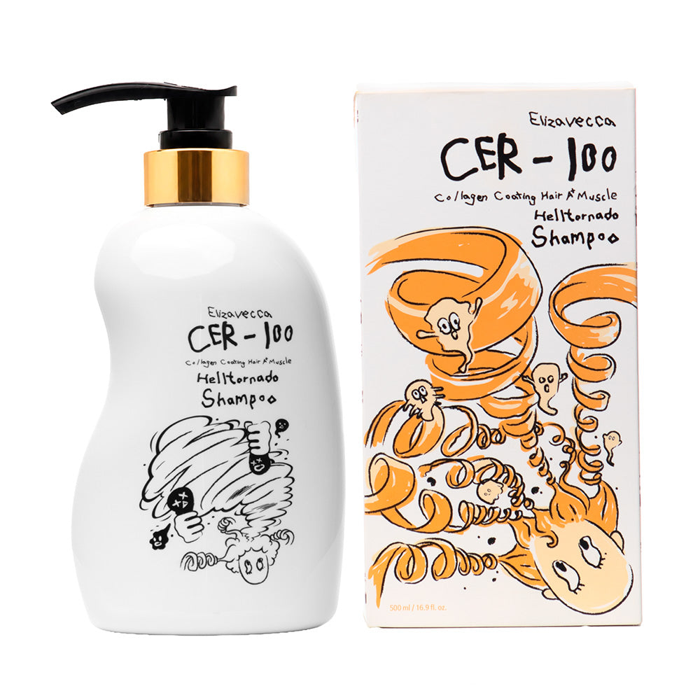 CER-100 Shampoo para Couro Cabeludo - Collagen Hair A+ Muscle Helltornado Shampoo 500ml
