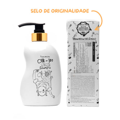 CER-100 Shampoo para Couro Cabeludo - Collagen Hair A+ Muscle Helltornado Shampoo 500ml